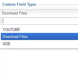 Product Custom Field Type