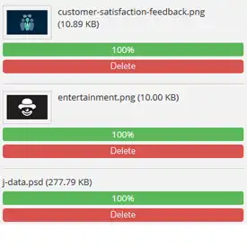 Order Files Upload Preview