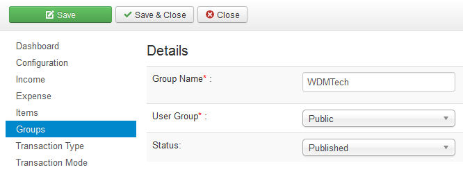 vAccount Groups