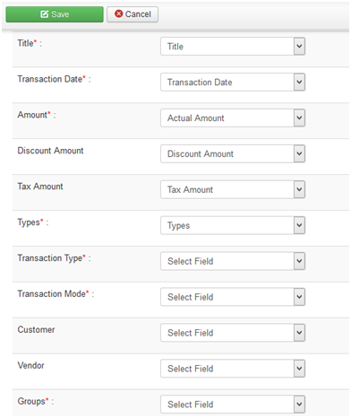 vAccount import