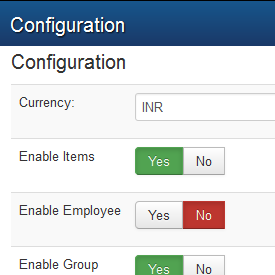 Configuration