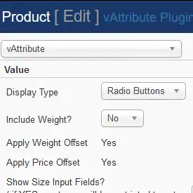 vAttribute Plugin Options