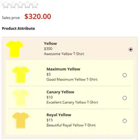 Preview with Radio Buttons