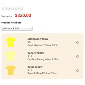 Preview with Radio Buttons within Dropdown