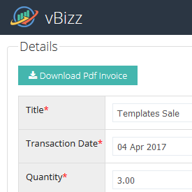 vBizz Sales Order Edit
