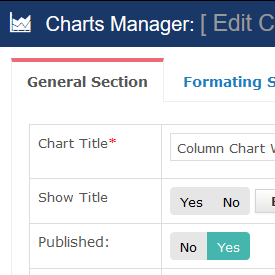 Chart Data Manually
