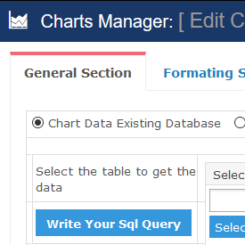 Chart Data Existing Database