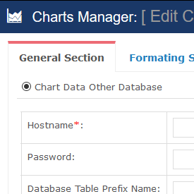 Chart Data Other Database