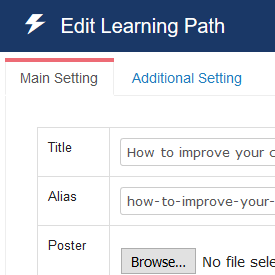 vQuiz Quiz Learning Path Edit