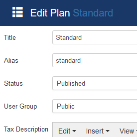 vQuiz Quiz Plan Edit