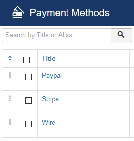 Payment Methods