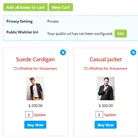Wishlist Items